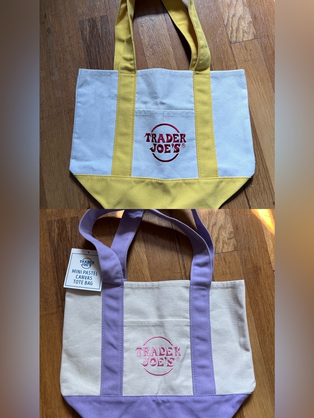 Trader Joe’s Mini Pastel Tote Bundle